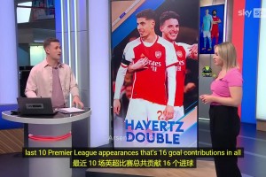 天空體育記者評價哈弗茨：他為阿森納奉獻了一切！